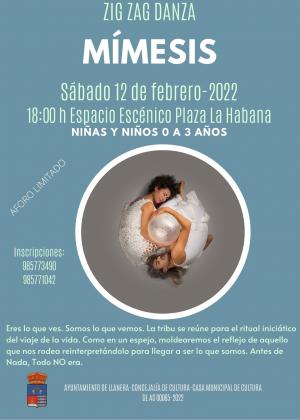 El Tapin - Zig Zag Danza ofrecerá su espectáculo "Mímesis" el 12 de febrero en la Plaza La Habana de Posada de Llanera