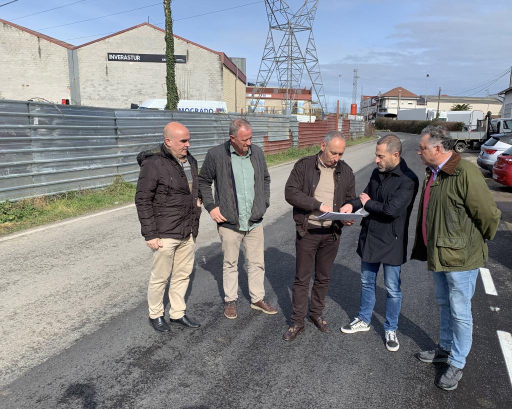 El Tapin - Finalizan las obras del saneamiento del polígono de Granda II con la reposición del asfaltado de los viales afectados