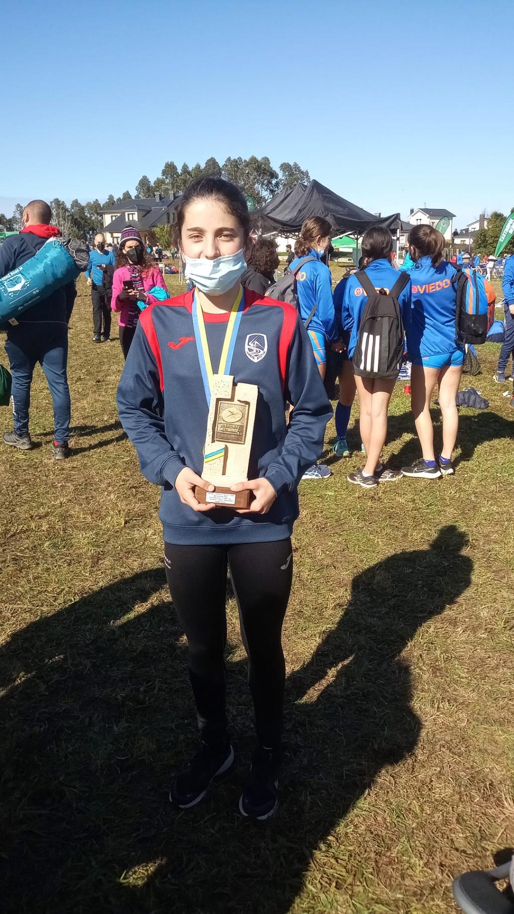 El Tapin - María Pérez, campeona de Asturias sub-14 en el Cross Escolar