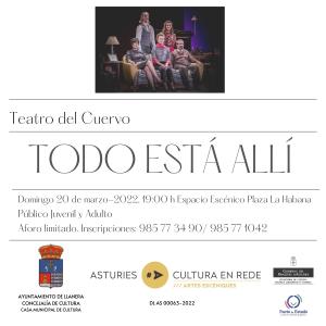 El Tapin - Teatro del Cuervo representará la obra “Todo está allí” el domingo 20 de marzo en el espacio escénico de La Habana