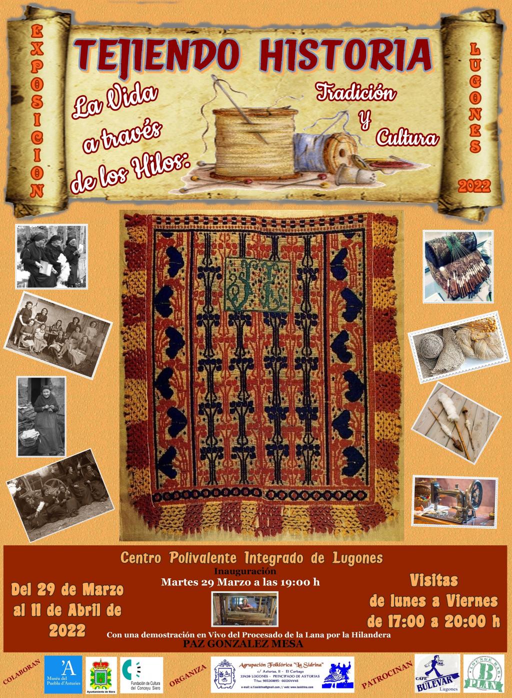 El Tapin - La Sidrina organiza su Quincena Cultural con la exposición “Tejiendo Historia: La vida a través de los Hilos: Tradición y cultura”