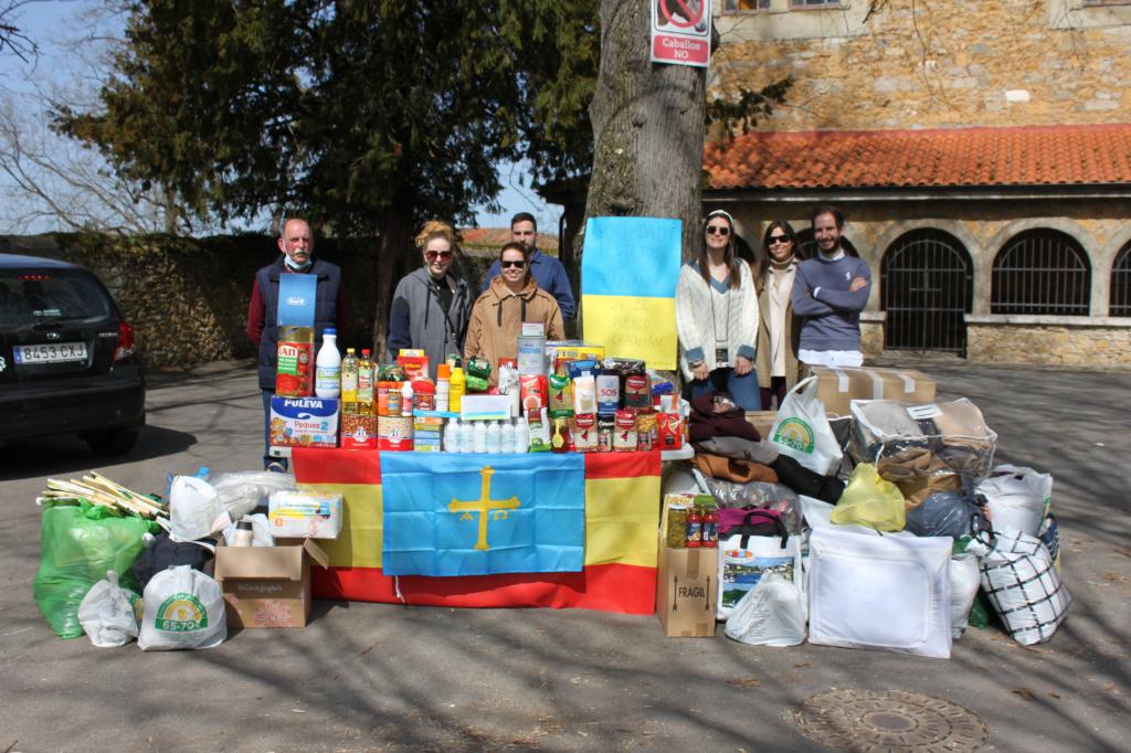 El Tapin - Gran éxito en la recogida de productos de primera necesidad para Ucrania organizada por la Sociedad de Festejos Nuestra Señora de la Visitación de Tiñana