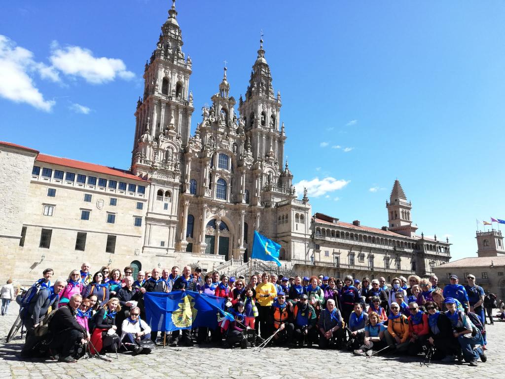 El Tapin -  La Asociación de Amigos del Camino de Santiago de Siero, Noreña y Sariego terminó el peregrinaje por el Camino de Invierno