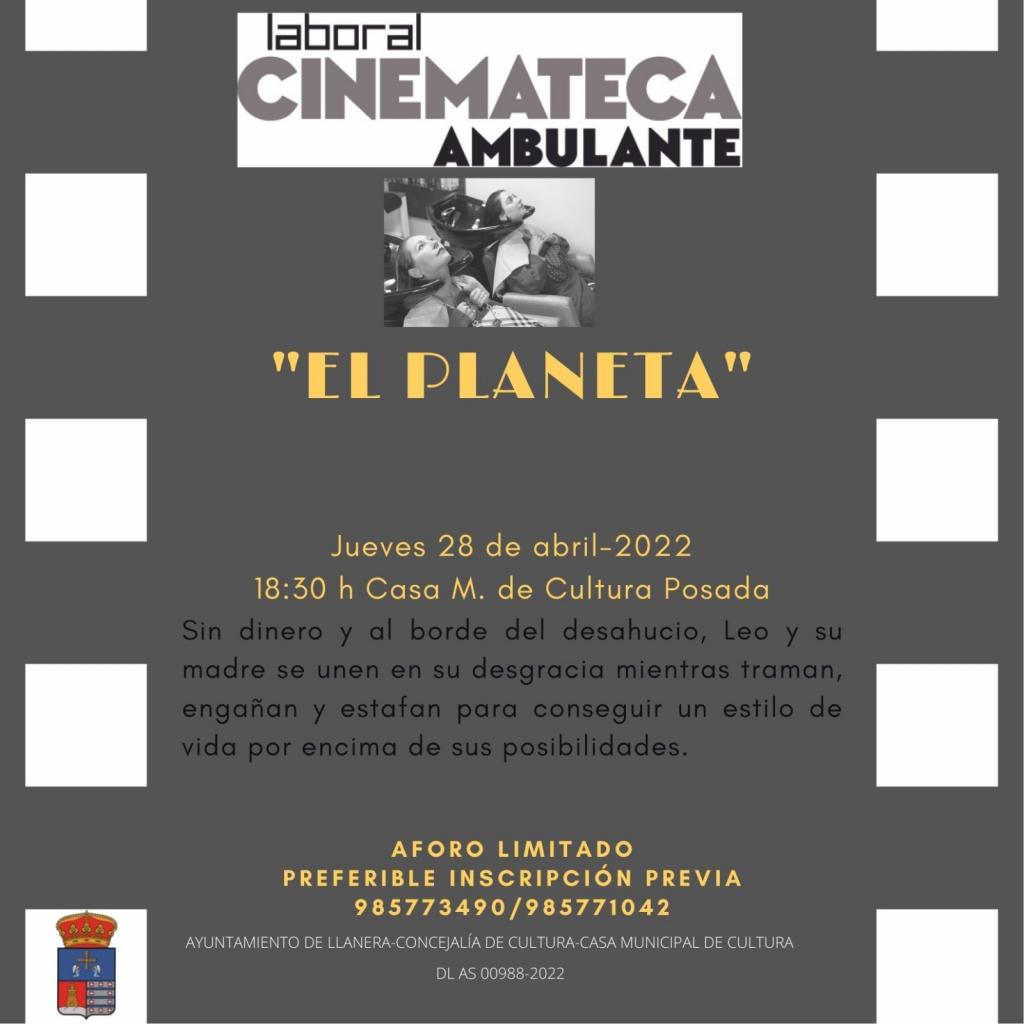 El Tapin - La Casa de Cultura de Posada acoge una sesión de la Cinemateca Ambulante con la película “El Planeta”