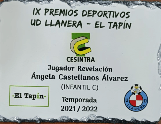 El Tapin - IX  Premios U.D Llanera - El Tapín. Lunes 13 de junio a las 20.00 h Campo de Fútbol Pepe Quimarán