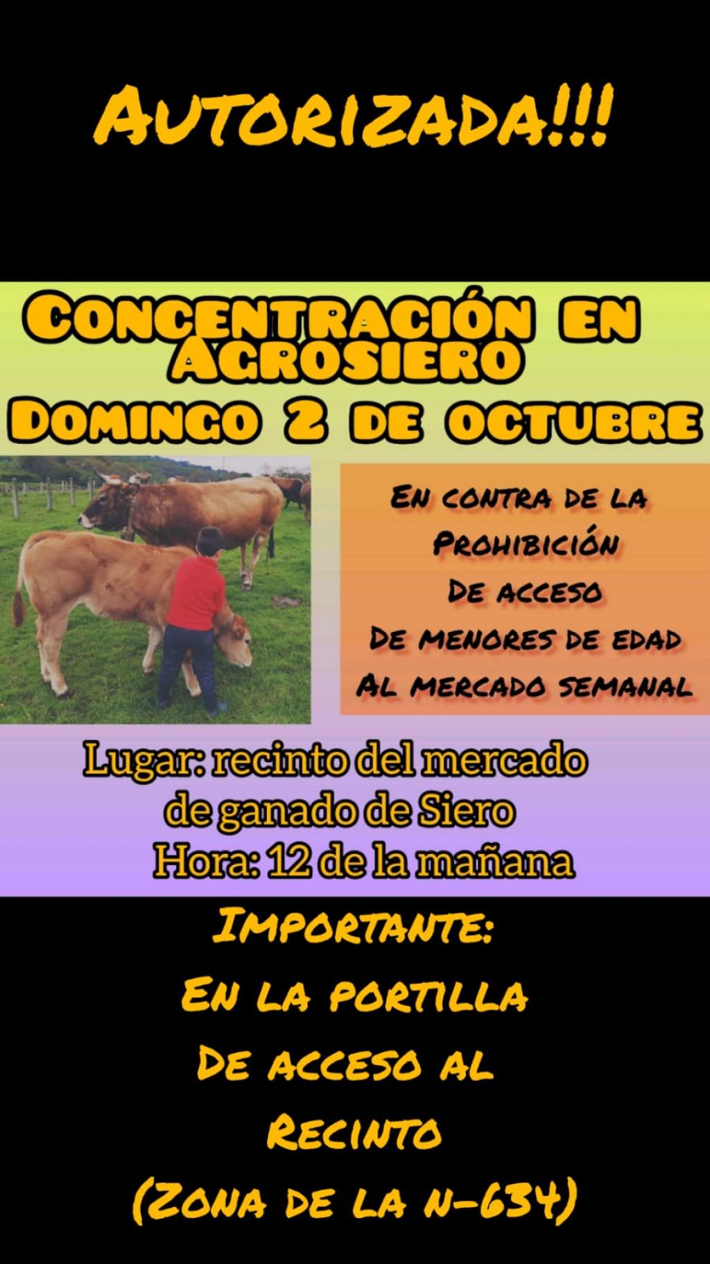 El Tapin - Concentración en Agrosiero el 2 de octubre en contra de la prohibición de acceso a menores al Mercado Semanal