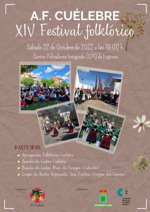 El Tapin - El Cuélebre organiza el XIV Festival Folklórico el sábado 22 de octubre en el Centro Polivalente de Lugones
