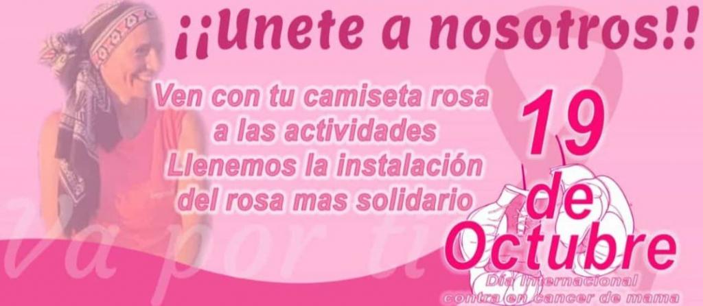 El Tapin - El Complejo Deportivo Santi Cazorla homenajea hoy 19 de octubre a Chari, en el Día Internacional contra el cáncer de mama