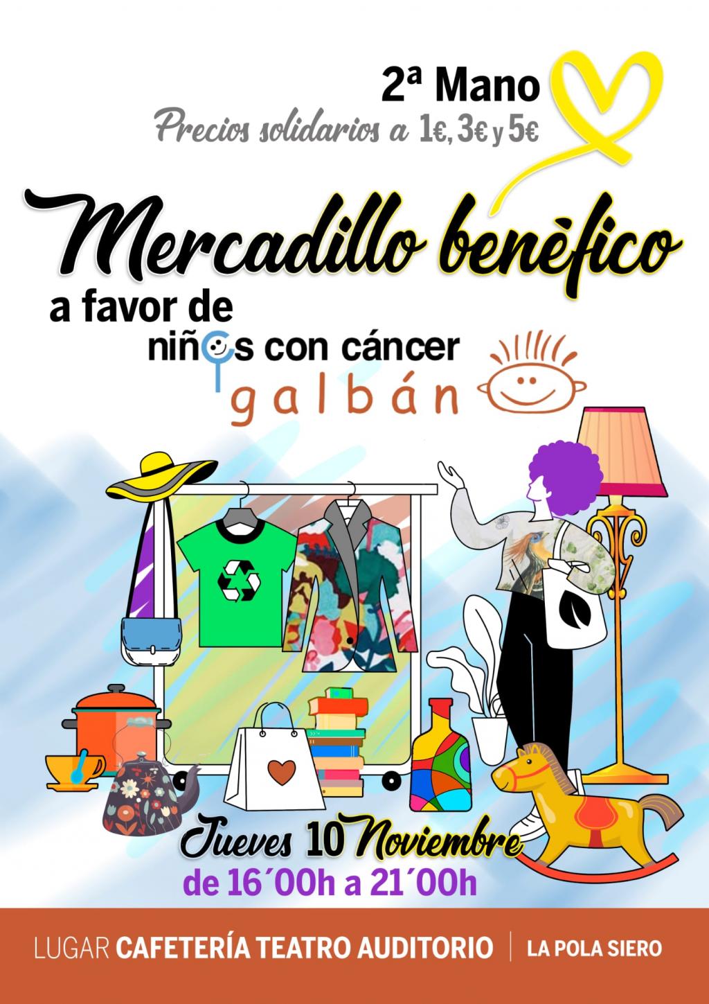 El Tapin - Mercadillo benéfico a favor de Galbán el jueves 10 de noviembre
