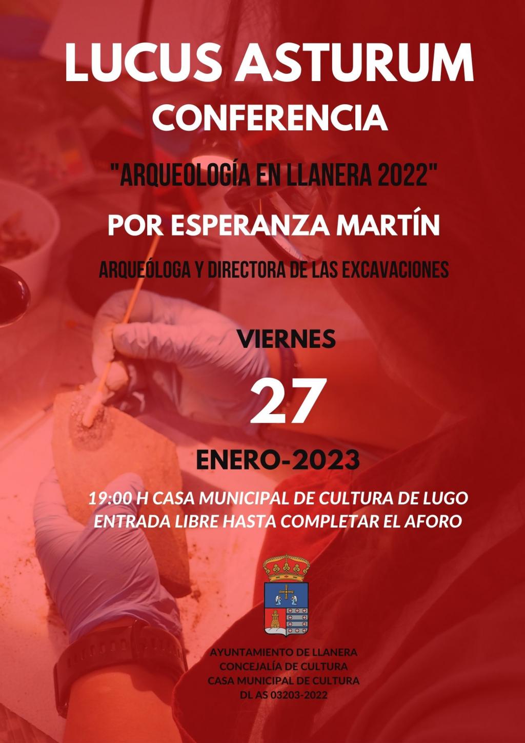 El Tapin - El viernes 27 de enero en la Casa de Cultura de Lugo se celebrará una nueva conferencia sobre el Lucus Asturum