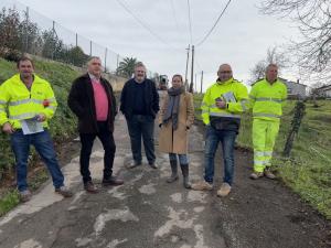 El Tapin - Comienzan las obras de renovación del camino entre Santianes y Lavandera en la parroquia de Celles