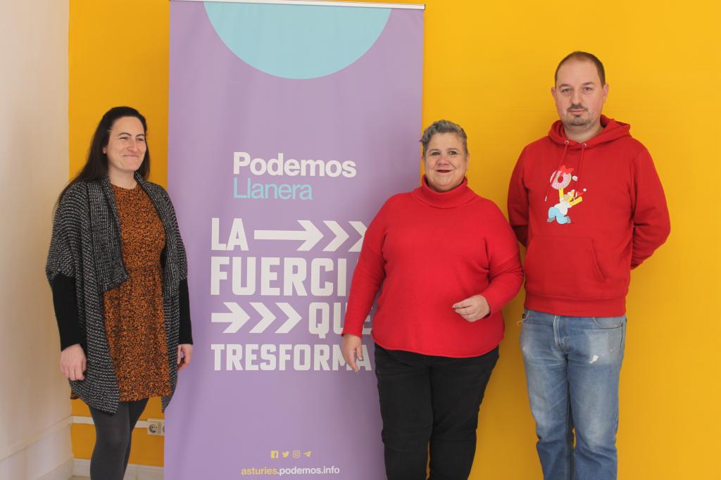 El Tapin - Miguel Álvarez y Ana Belén Díaz acompañan a Isabel Fernández en la candidatura a la alcaldía de Llanera por Podemos