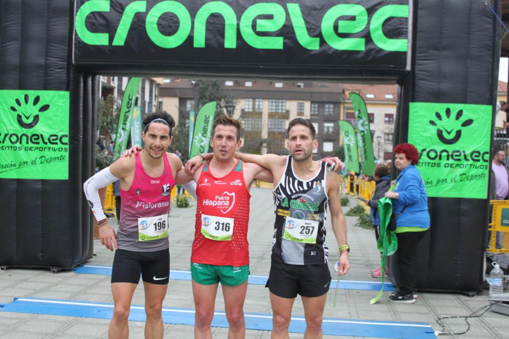 El Tapin - David Ginzo y María García fueron los vencedores de la carrera 10k organizada por Cronelec en colaboración con el Ayuntamiento de Llanera