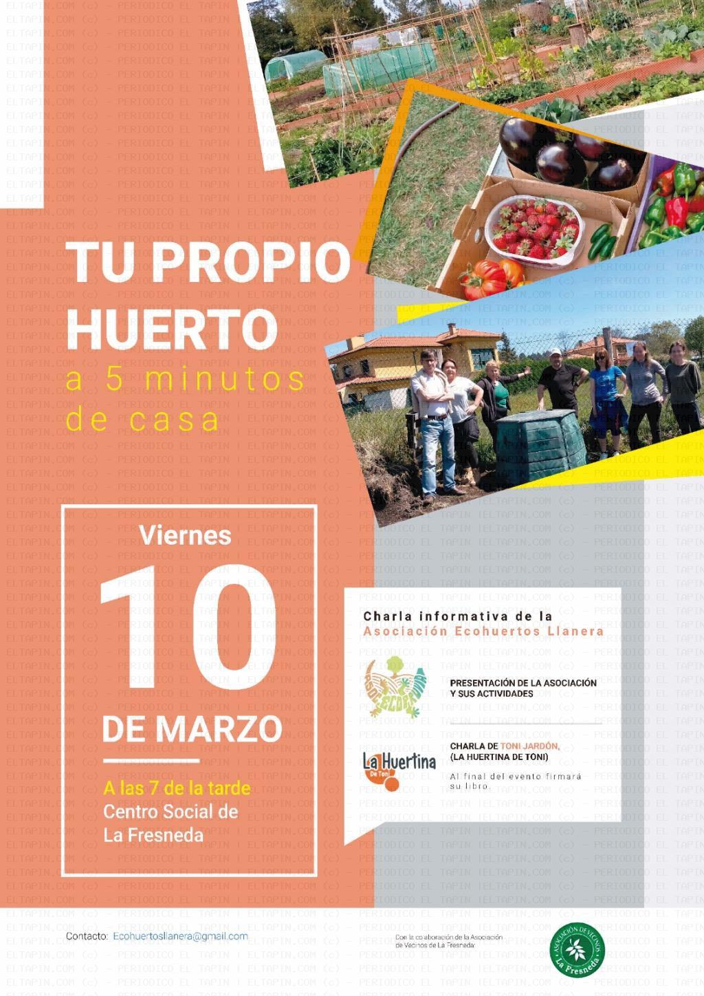 El Tapin - Charla sobre los huertos ecológicos en La Fresneda el 10 de marzo 