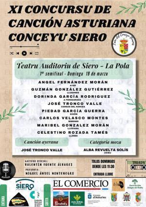 El Tapin - El Auditorio de Pola de Siero acoge la semifinal del XI Concursu de Canción Asturiana