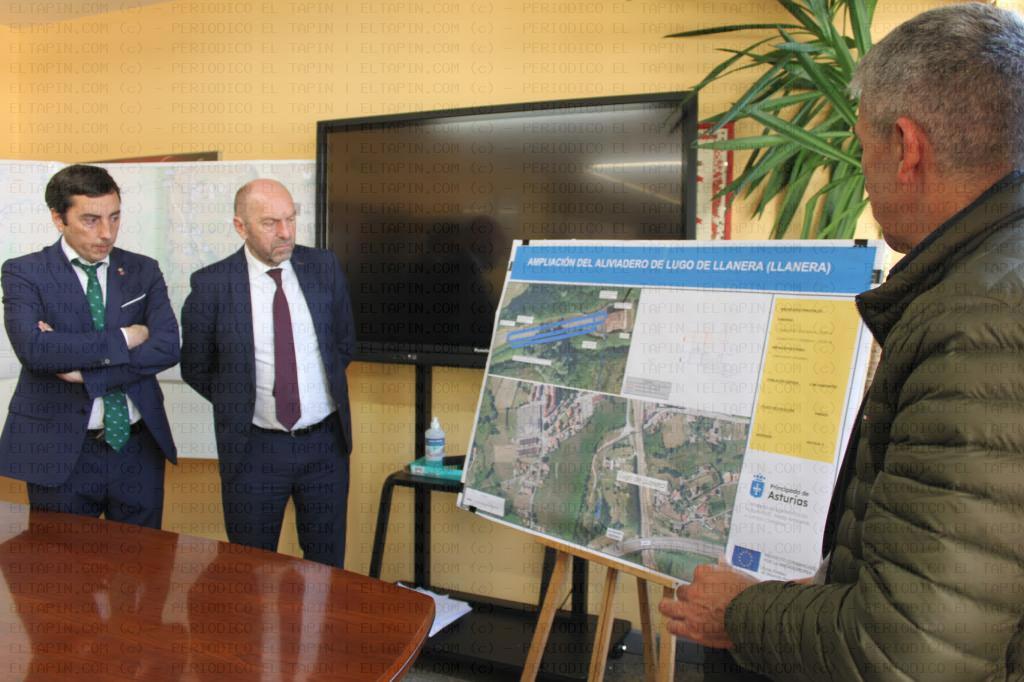 El Tapin - Medio Ambiente iniciará en mayo las obras de ampliación del aliviadero de La Estación de Lugo de Llanera, con una inversión cercana a los 400.000 euros