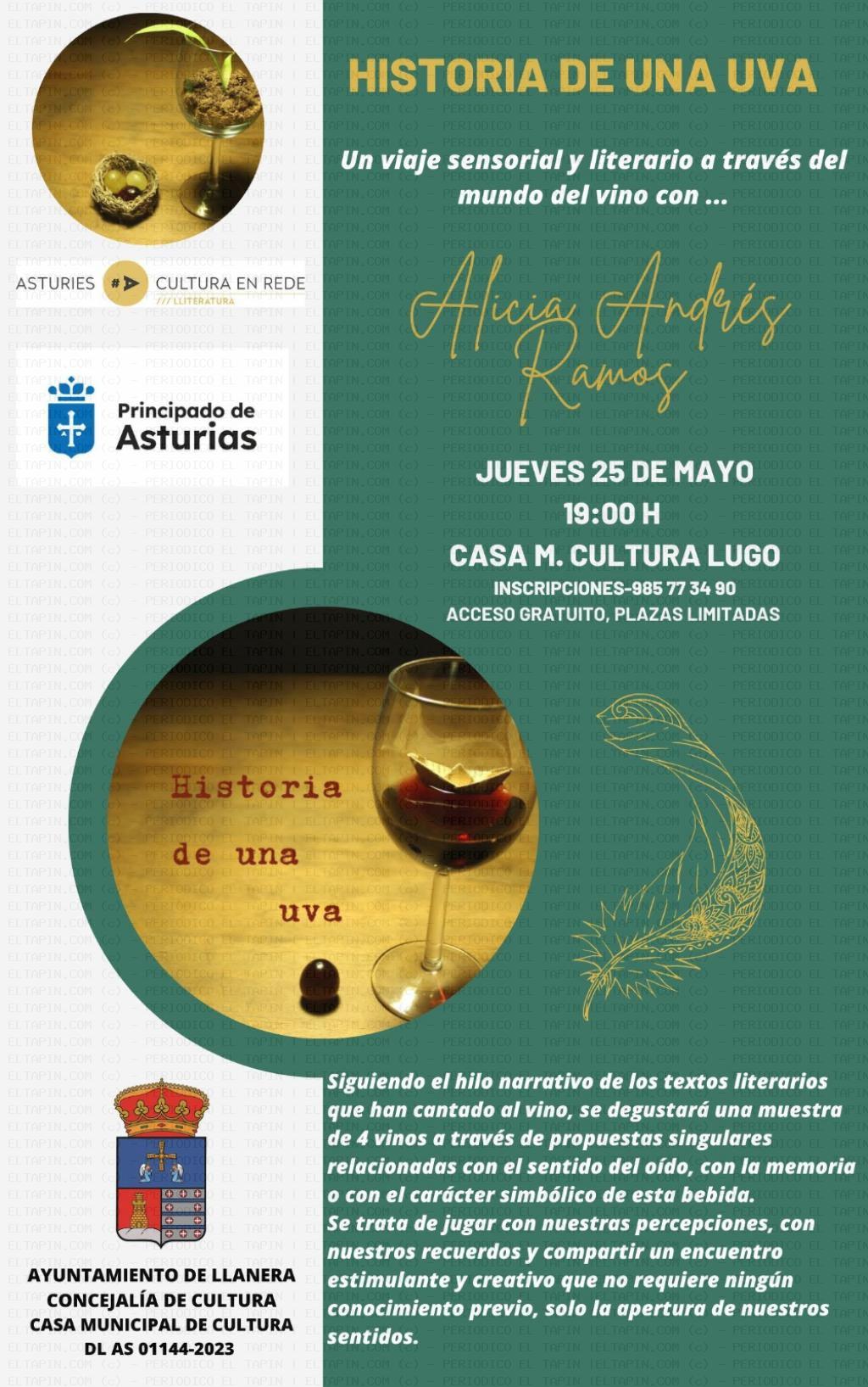 El Tapin - La Casa de Cultura de Lugo acoge “Historia de una uva”, un viaje sensorial y literario a través del mundo del vino
