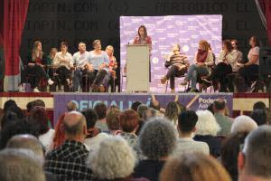 El Tapin - La candidata de Podemos Siero, Silvia Tárano, participó en el primer acto de campaña realizado en Llanera
