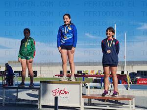 El Tapin - Jimena Martínez, medalla de bronce en lanzamiento de peso en el campeonato de Asturias 