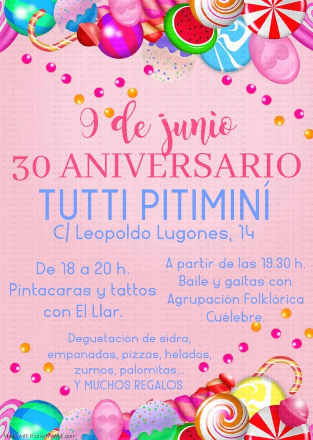 El Tapin - Tutti Pitiminí de Lugones cumple su trigésimo aniversario