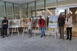 El Tapin - Rafael Dueñas ganó con su obra “Glorieta” el IX Certamen de Pintura Rápida al Aire Libre de Lugones