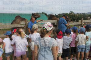 El Tapin - El colegio de San Cucao visitó el Núcleo Zoológico de Tuernes 