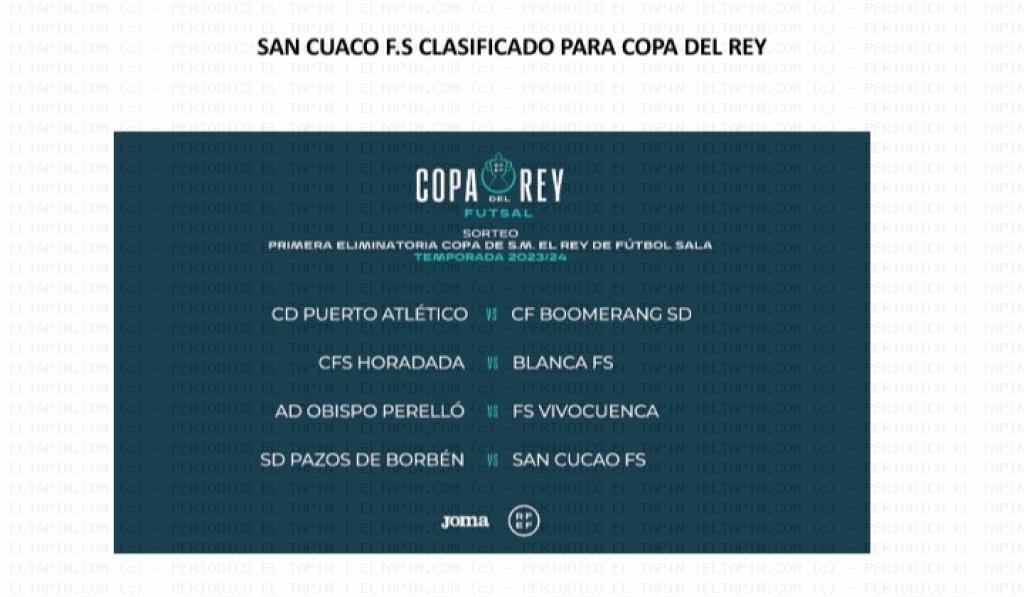 El Tapin - El San Cucao participará en la Copa del Rey de Fútbol Sala