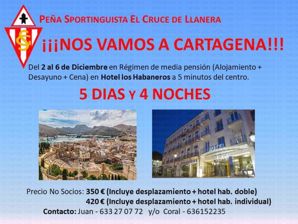 El Tapin - La Peña Sportinguista El Cruce viajará a Cartagena