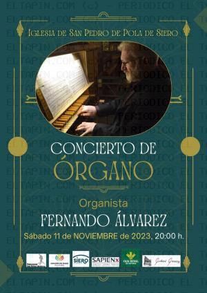 El Tapin - La Iglesia de San Pedro de Pola acoge el concierto de órgano de Fernando Álvarez
