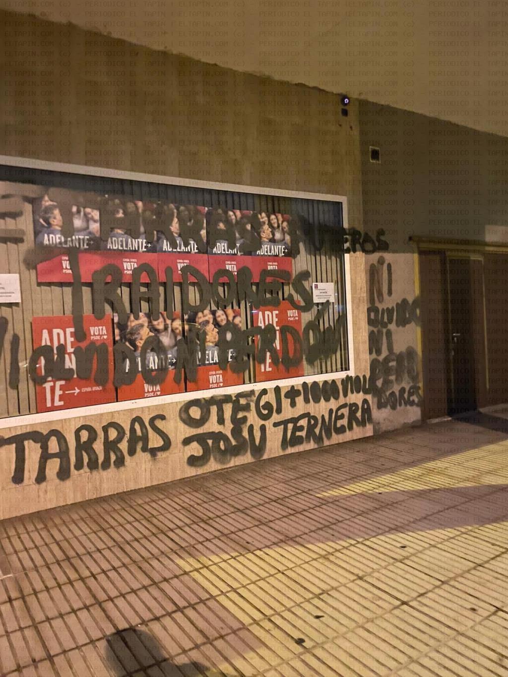 El Tapin - Vandalizan la sede de la Agrupación Socialista de Llanera 