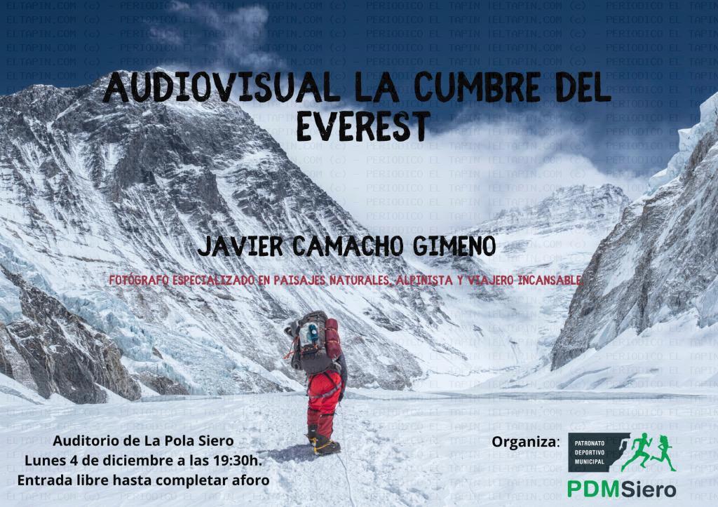 El Tapin - El fotógrafo de montaña, Javier Camacho, presentará en Auditorio de Pola su proyección audiovisual "La Cumbre del Everest"