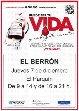El Tapin - El autobús para donar sangre se encontrará en El Berrón el jueves 7 de diciembre
