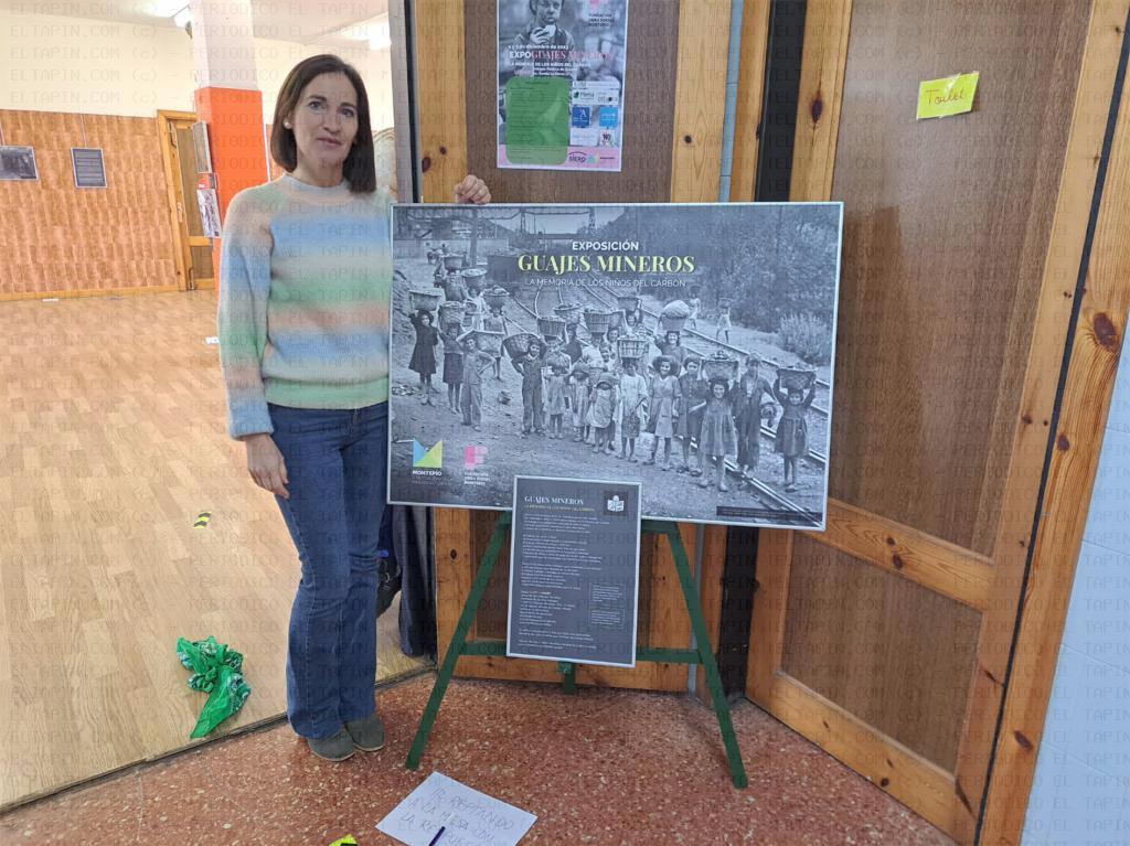 El Tapin - La exposición "Guajes Mineros. La memoria de los niños del carbón" se pudo ver en el colegio público de Granda 