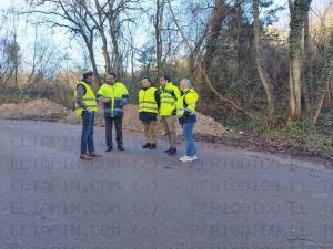 El Tapin - Comienzan las obras de acondicionamiento de la antigua carretera de Villabona con una inversión de 373.00 euros