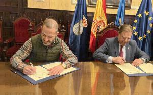 El Tapin - Los ayuntamientos de Siero y Oviedo firman un convenio de colaboración para la prestación del servicio de alumbrado público en los accesos a Parque Principado