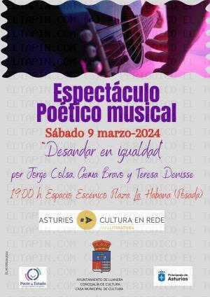 El Tapin - Espectáculo Poético Musical "Desandar en Igualdad" el 9 de marzo en la plaza de La Habana