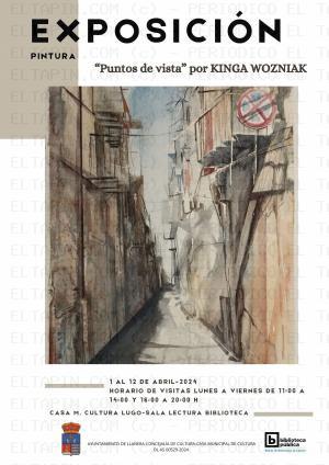 El Tapin - La pintora, Kinga Wozniak, expone sus obras en la Casa de Cultura de Lugo hasta el 12 de abril