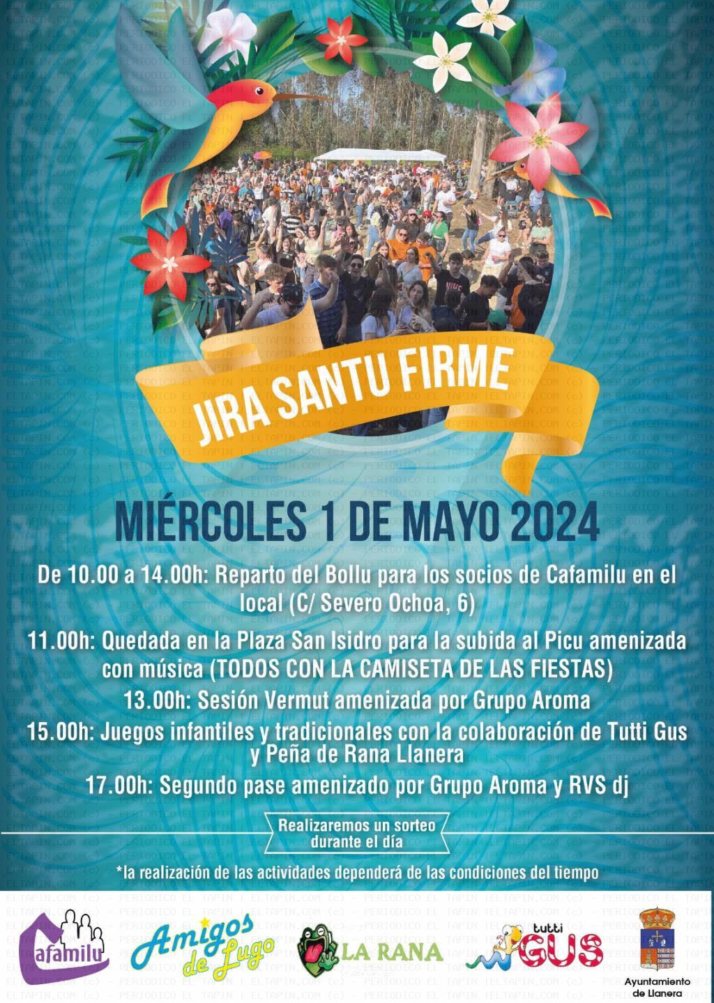 El Tapin - Lugo de Llanera celebrará su tradicional Jira Santu Firme el 1 de mayo