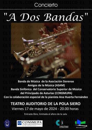 El Tapin - Concierto “A dos bandas” el viernes 17 de mayo a las 20 horas en el Teatro Auditorio de Pola de Siero