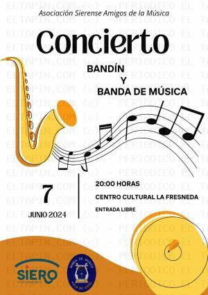 El Tapin - La Banda y el Bandín de Música de Siero ofrecerán un concierto el 7 de junio