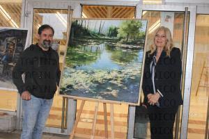 El Tapin - El pintor gallego, Manuel Carballeira, ganó con su cuadro “Estanque de La Cebera” el primer premio del X Concurso de Pintura Rápida de Lugones