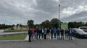 El Tapin - El Colegio de Ingenieros de Caminos de Madrid visita las obras de construcción de la conexión peatonal y ciclista entre La Fresneda y Lugones