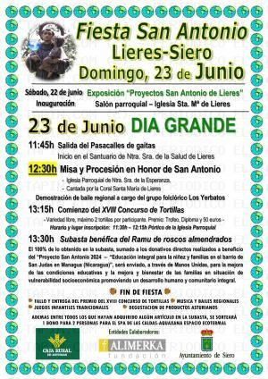El Tapin - La Cofradía de San Antonio de Lieres organiza su fiesta el 23 de junio