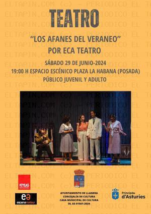 El Tapin - La obra “Los Afanes del Veraneo” se representará el 29 de junio en el Espacio Escénico de La Habana