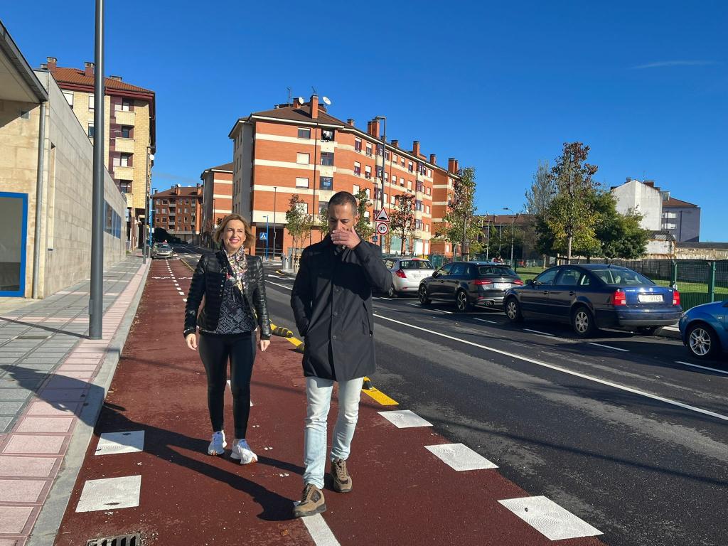 El Tapin - Finalizan las obras de urbanización en la calle Puerto Pajares de Lugones