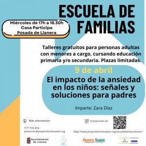 El Tapin - Nuevo taller gratuito para familias sobre la ansiedad