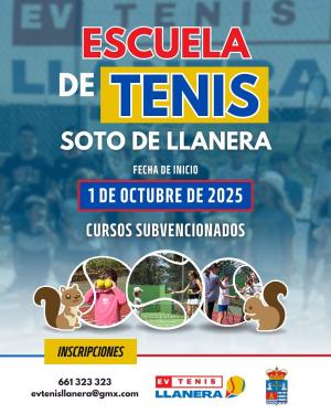 El Tapin - El club EV Tenis Llanera inicia sus cursos el 1 de octubre, en Soto de Llanera 