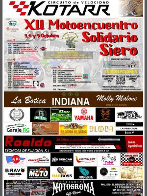 El Tapin - El XII Motoencuentro Solidario Siero los días 3, 4 y 5 de octubre, en la plaza cubierta de Pola de Siero