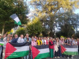 El Tapin - Siero se concentró por Palestina