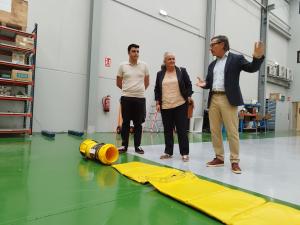 El Tapin - La alcaldesa de Llanera visitó Cimc-Tanda Airport Services, empresa líder mundial en equipos aeroportuarios que acaba de establecerse en el concejo